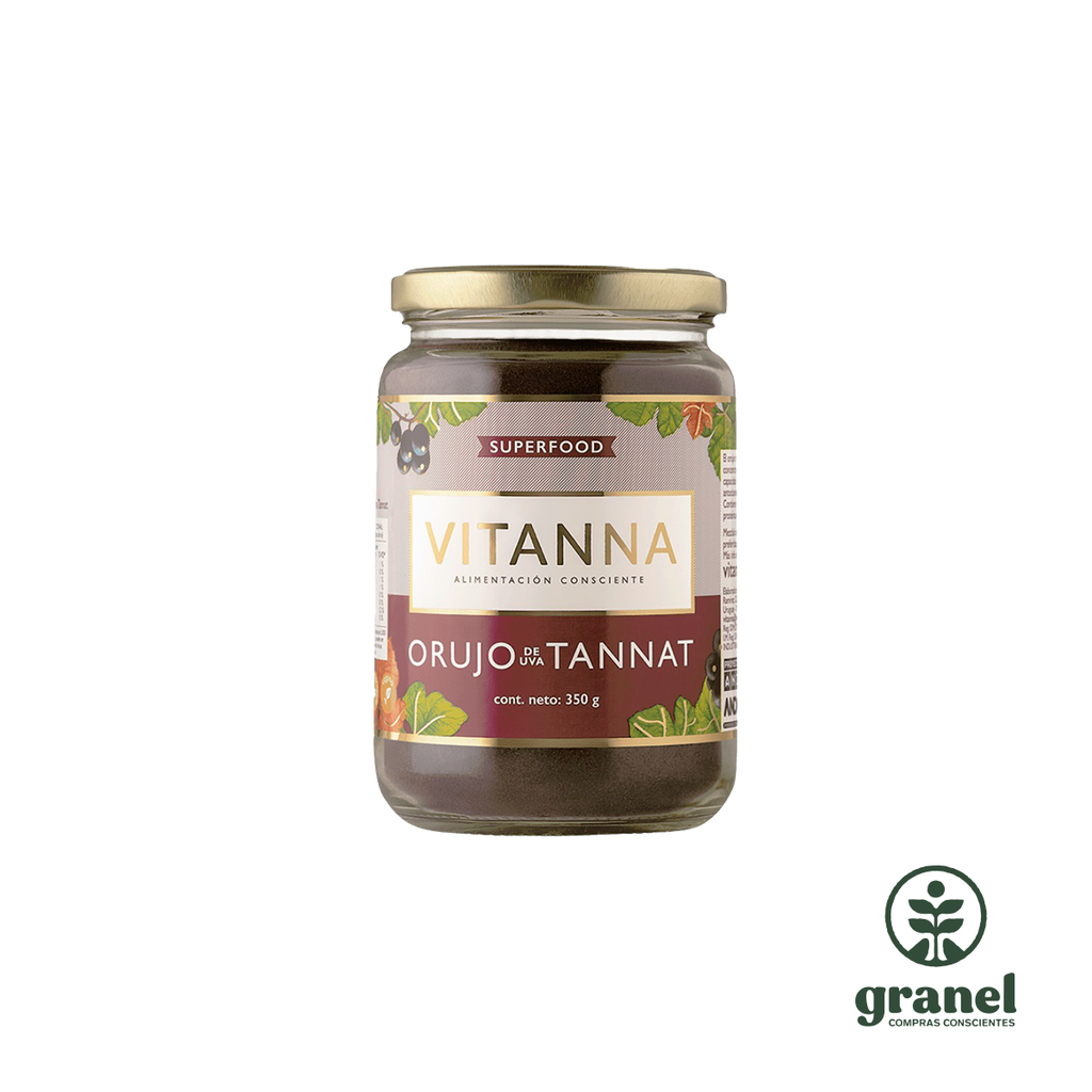 Polvo de orujo de uva tannat Vitanna 350g
